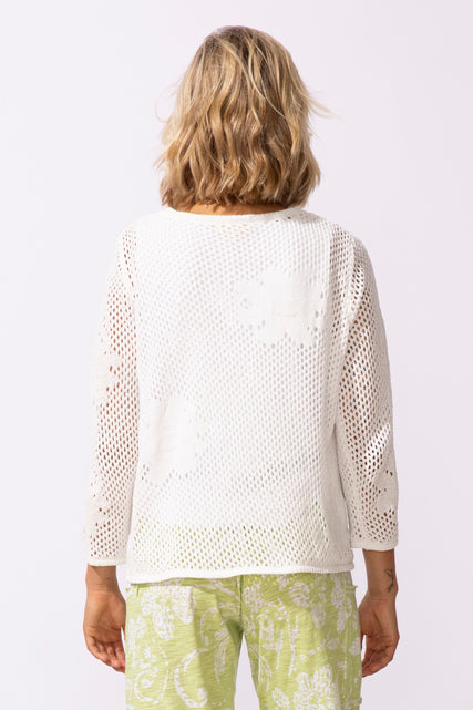 Floral Crochet Easy Pullover