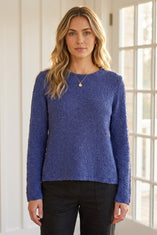 Textured Twist Easy Pullover Sweater