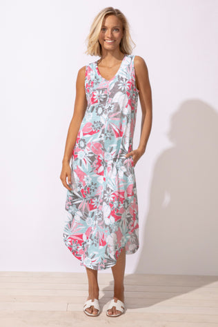 Fiji Floral Bistro Dress