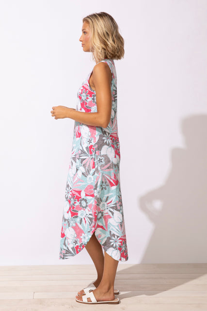 Fiji Floral Bistro Dress