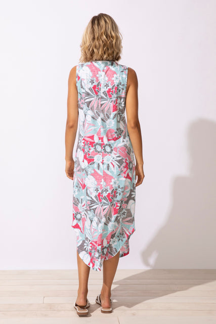 Fiji Floral Bistro Dress