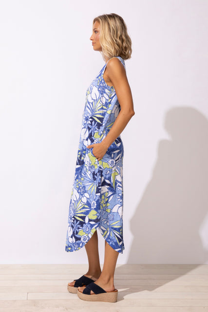 Fiji Floral Bistro Dress