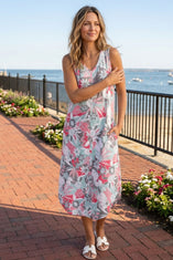 Fiji Floral Bistro Dress