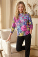 Cozy Bloom Roll Neck Sweater