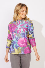 Cozy Bloom Roll Neck Sweater
