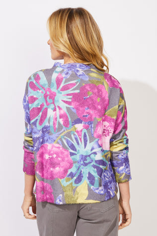 Cozy Bloom Roll Neck Sweater
