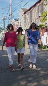 Textured Peruvian Cotton On The Go Capri