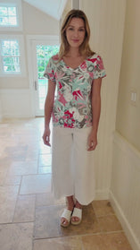 Peruvian Cotton Fiji Floral Tee