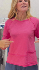 Textured Peruvian Cotton Unplugged Pullover