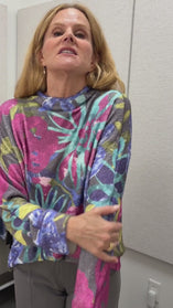 Cozy Bloom Roll Neck Sweater